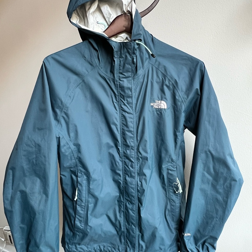 The North Face Women's Blue Rain Jacket